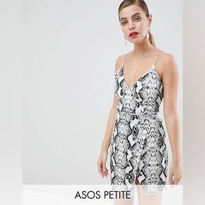 ASOS snake print mini wrap dress size 4